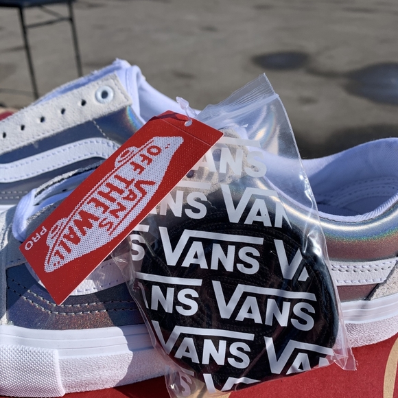 Van's Old Skool Pro Silver Rainbow Various Sizes - Picture 5 of 10